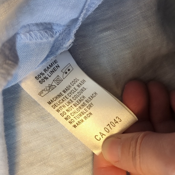 🔷 Light blue linen dress with pockets! - Picture 7 of 7